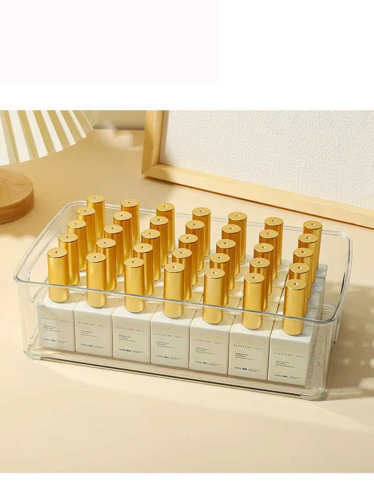 CHUNSHU Acrylic Storage Box Nail Tools UV Gel Nail Polish Drawer Transparent Makeup Case Organizer Desktop Nails Art Manicure 1p