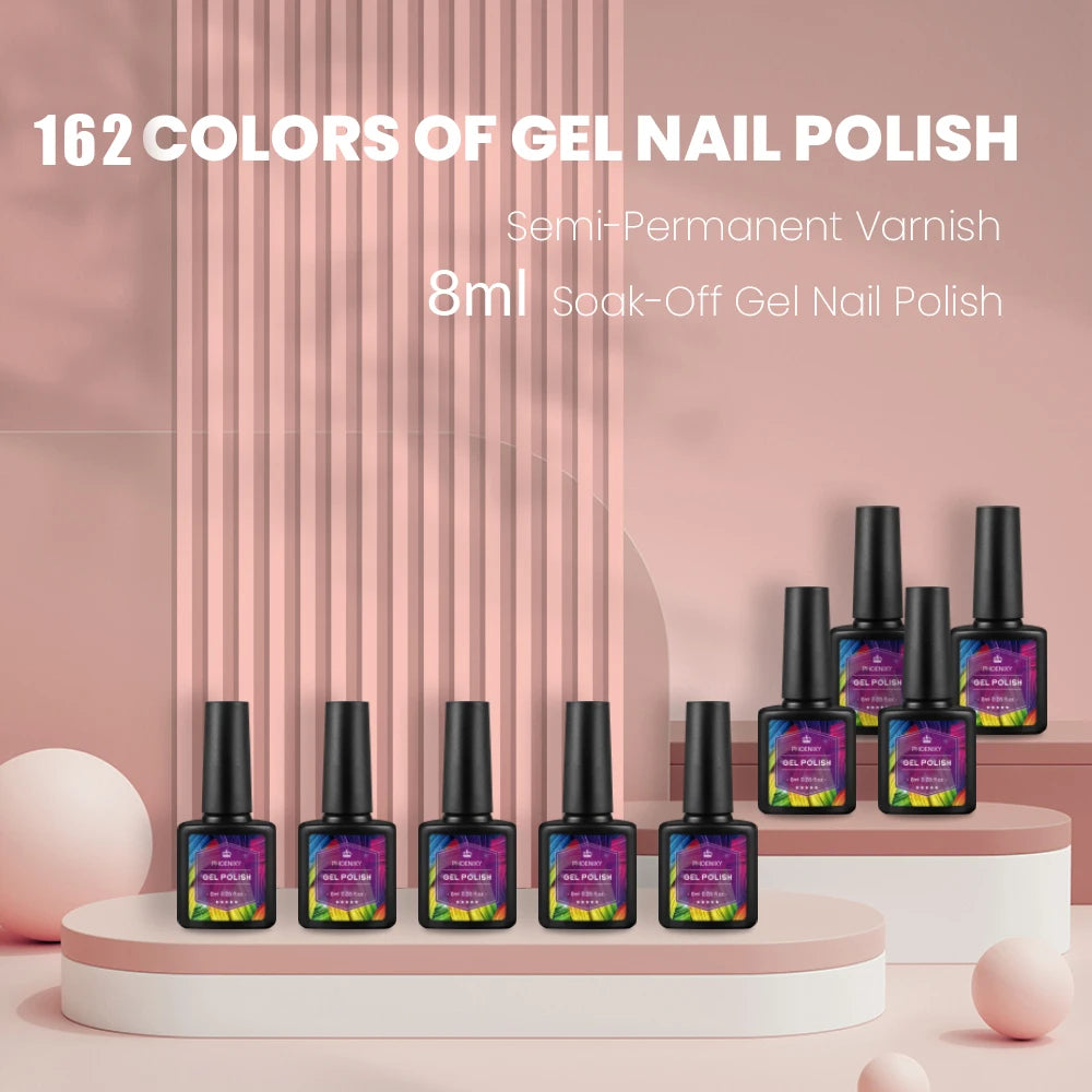 Full Maicure Set 20 Colors Gel Nail Polish with 36W Nail Lamp Quick Extension Gel Set Poly Nail Gel Complete Nail Art Tools Set