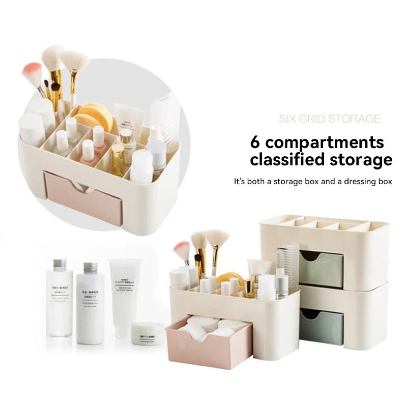 Nail Storage Box Container Cotton Swab Storage Box Accessories Cleaning Desktop Tools Multifunctional Jewelry Box Cosmetic store