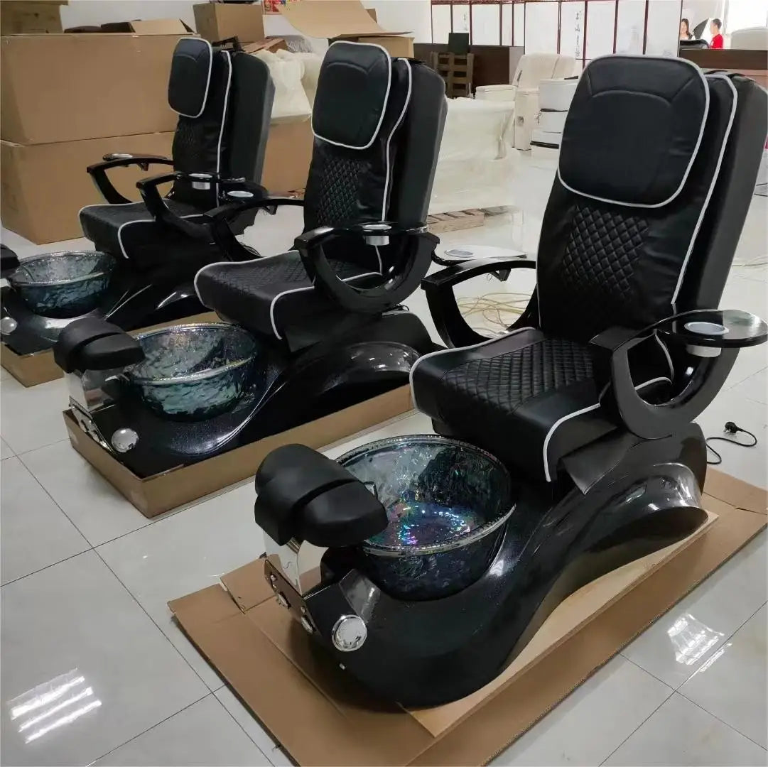 Modern Luxury Nail No Plumbing Throne Salon Lay Down Beauty Shop Electric Foot Spa Massage Pedicure Chair