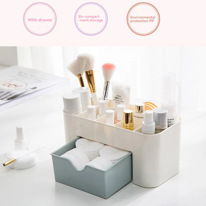 Nail Storage Box Container Cotton Swab Storage Box Accessories Cleaning Desktop Tools Multifunctional Jewelry Box Cosmetic store