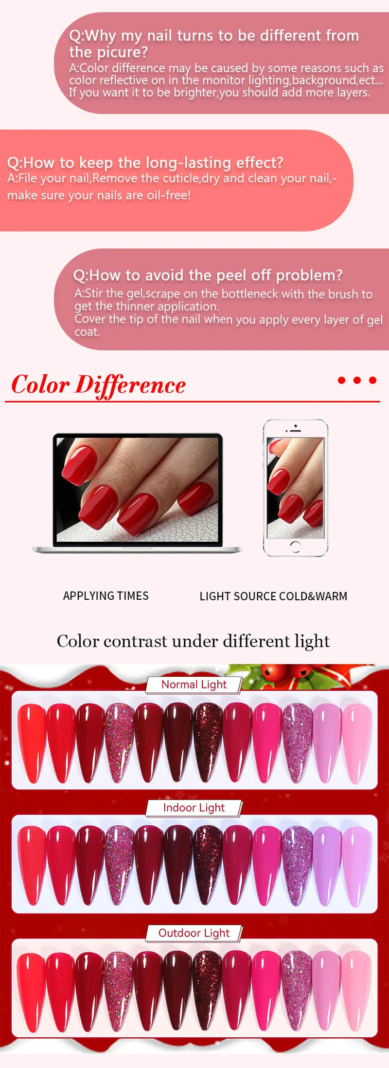 LILYCUTE 6PCS Gel Nail Polish Set Mixed Color Nail Gel Kits For DIY Nail Vernis Semi Permanent UV Lamp Gellak Nail Varnish Set