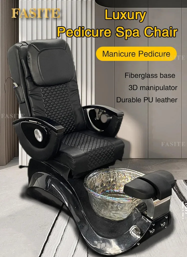 Corona Factory Direct Sale Luxury Nail Salon Equipment Pedicure Manicure Chair Foot Spa Massage Chairs for Sale US Warehouse