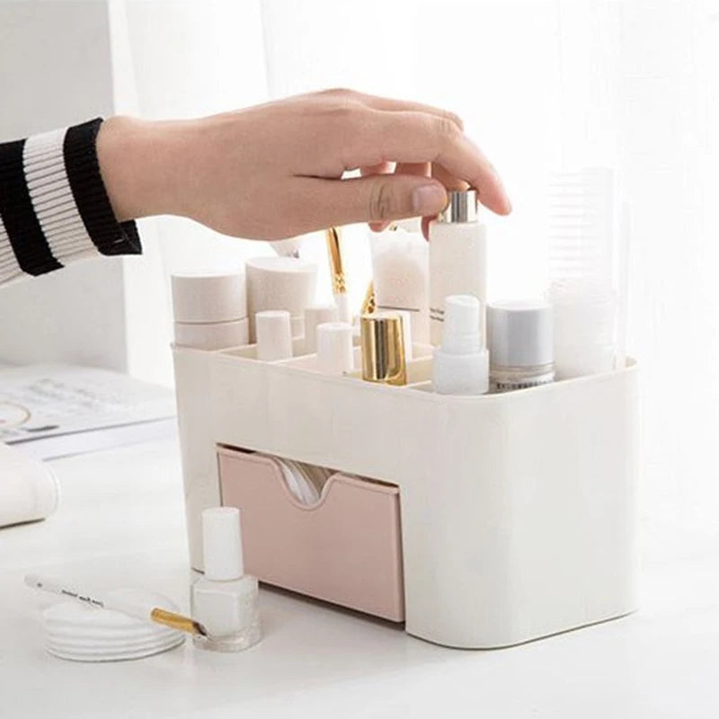 Nail Storage Box Container Cotton Swab Storage Box Accessories Cleaning Desktop Tools Multifunctional Jewelry Box Cosmetic store