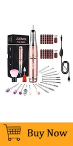 l Nail Drill Machine 35000 rpm with Foot Pedal and Forward/Reverse Rotation,JUEMEL Electric Nail File for Gel Nails,Acrylic,Mani