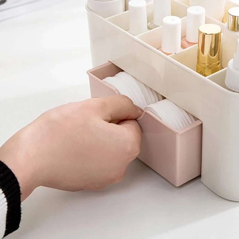 Nail Storage Box Container Cotton Swab Storage Box Accessories Cleaning Desktop Tools Multifunctional Jewelry Box Cosmetic store