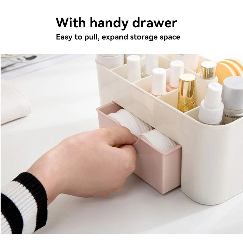 Nail Storage Box Container Cotton Swab Storage Box Accessories Cleaning Desktop Tools Multifunctional Jewelry Box Cosmetic store