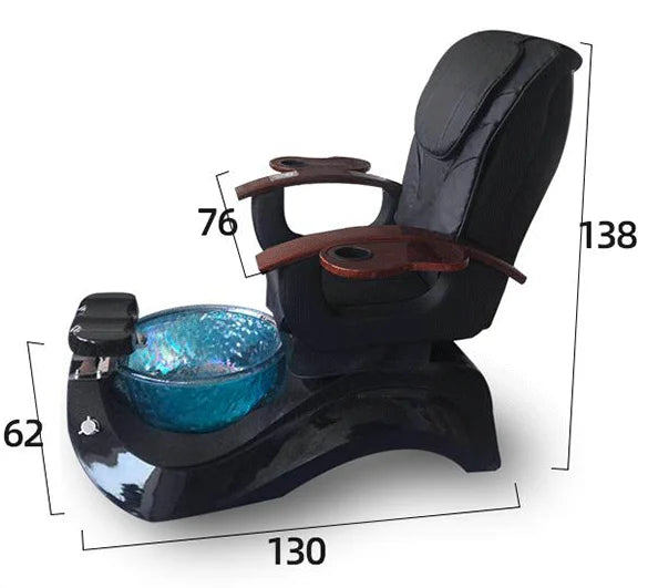 Modern Luxury Nail No Plumbing Throne Salon Lay Down Beauty Shop Electric Foot Spa Massage Pedicure Chair